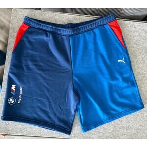 New Puma BMW Motorsport Fleece Athletic Shorts Mens XXL